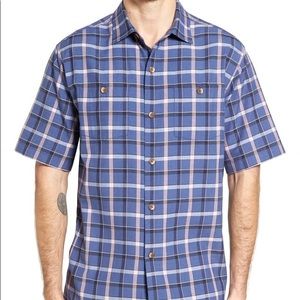 Tommy Bahama Peninsula Plaid Silk Blend Camp Shirt
